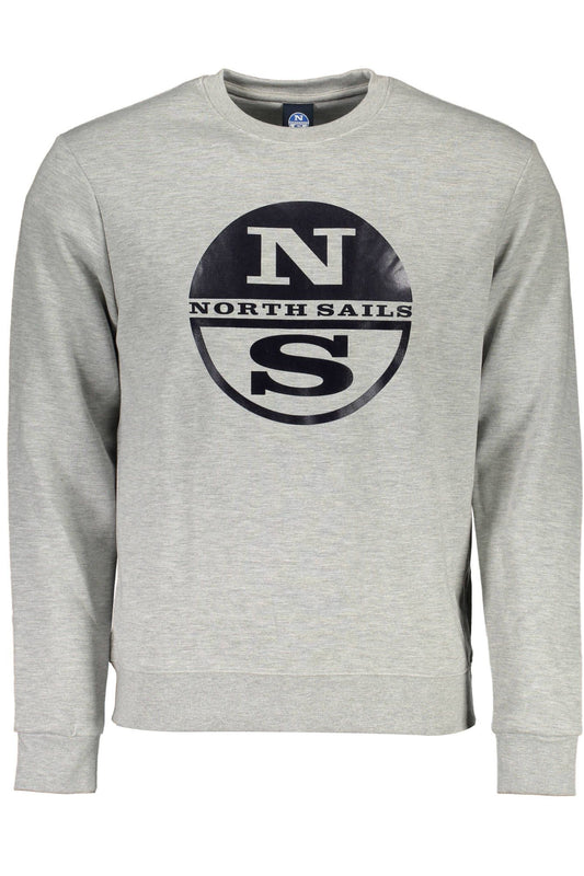 Gray Cotton Men Sweater