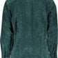 Green Cotton Men Shirt