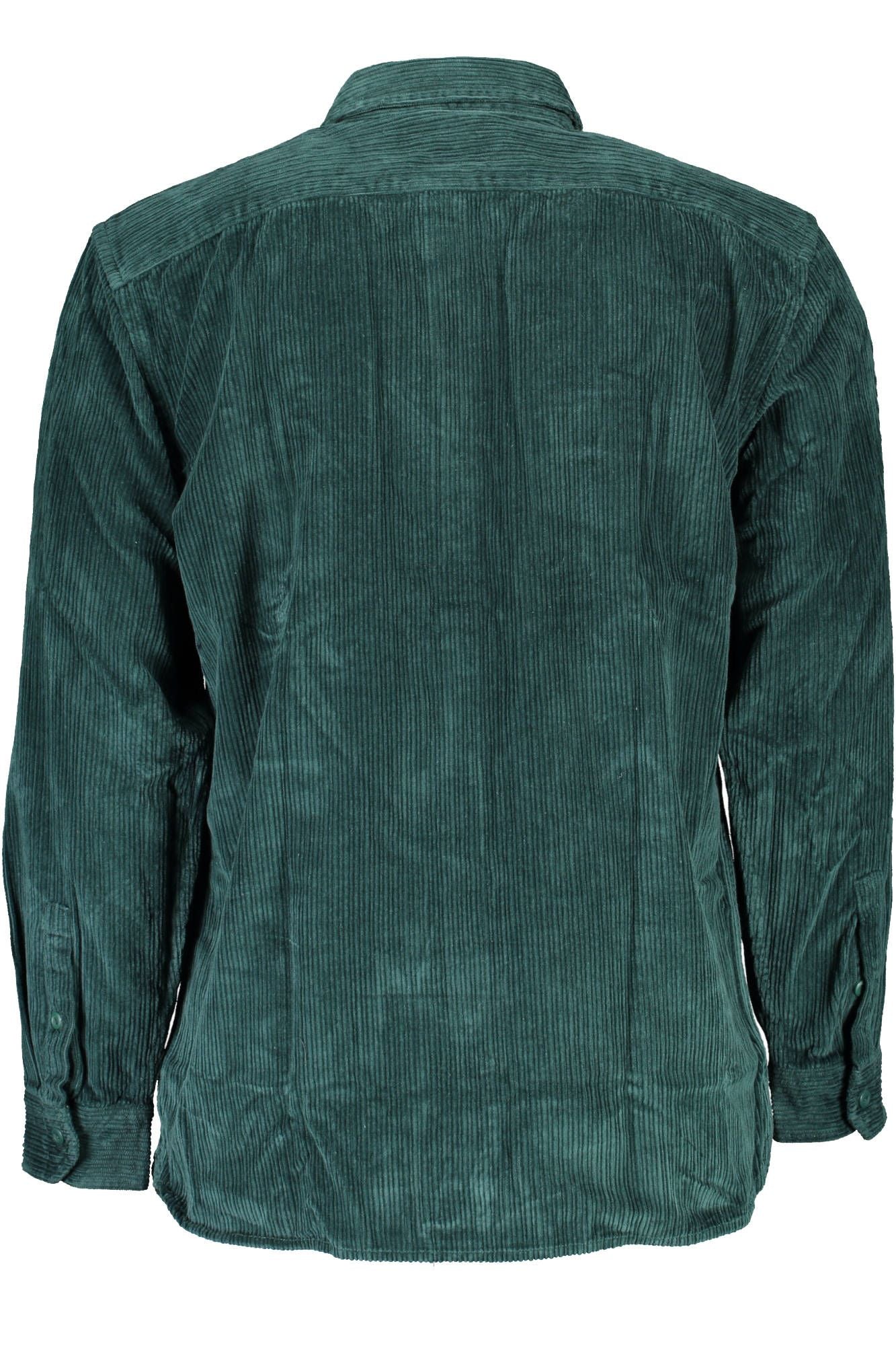 Green Cotton Men Shirt