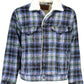 Blue Polyester Men Jacket