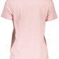 Chic Pink Cotton Tee with Classic Logo