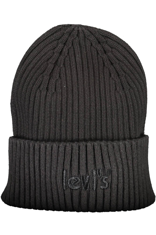 Black Cotton Men Cap