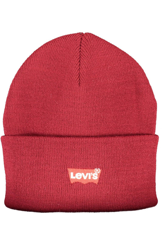 Red Acrylic Men Cap