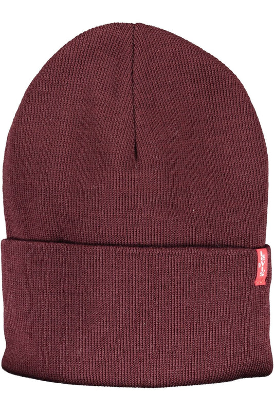 Red Acrylic Men Cap