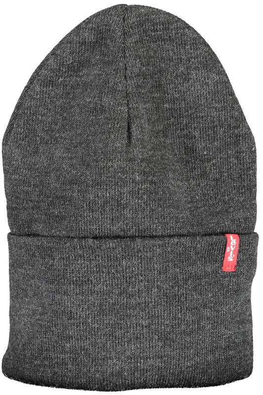 Gray Acrylic Men Cap