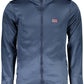 Blue Polyester Men Sweater