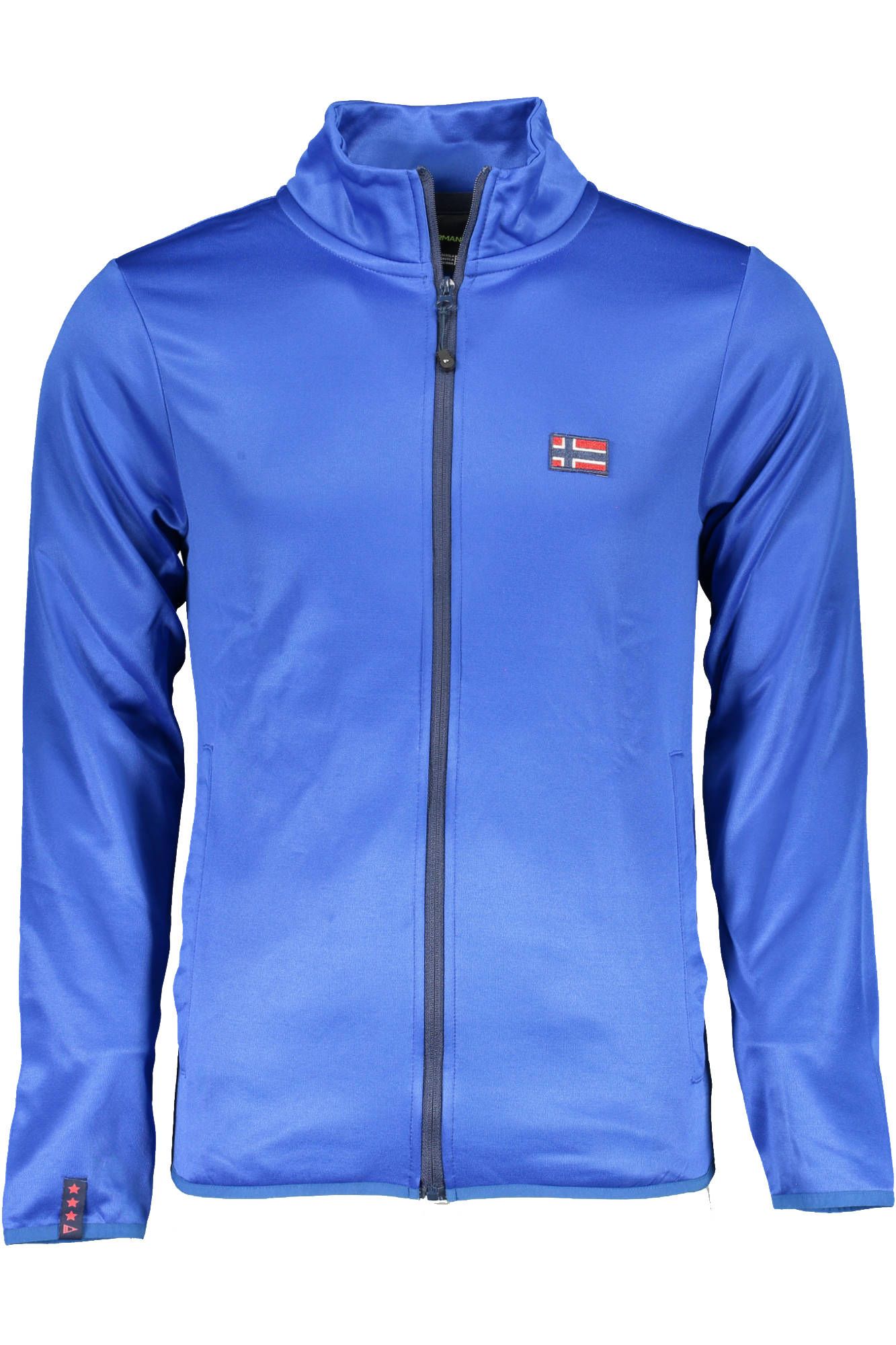 Blue Polyester Men Sweater