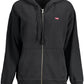 Black Cotton Women Sweatshirt