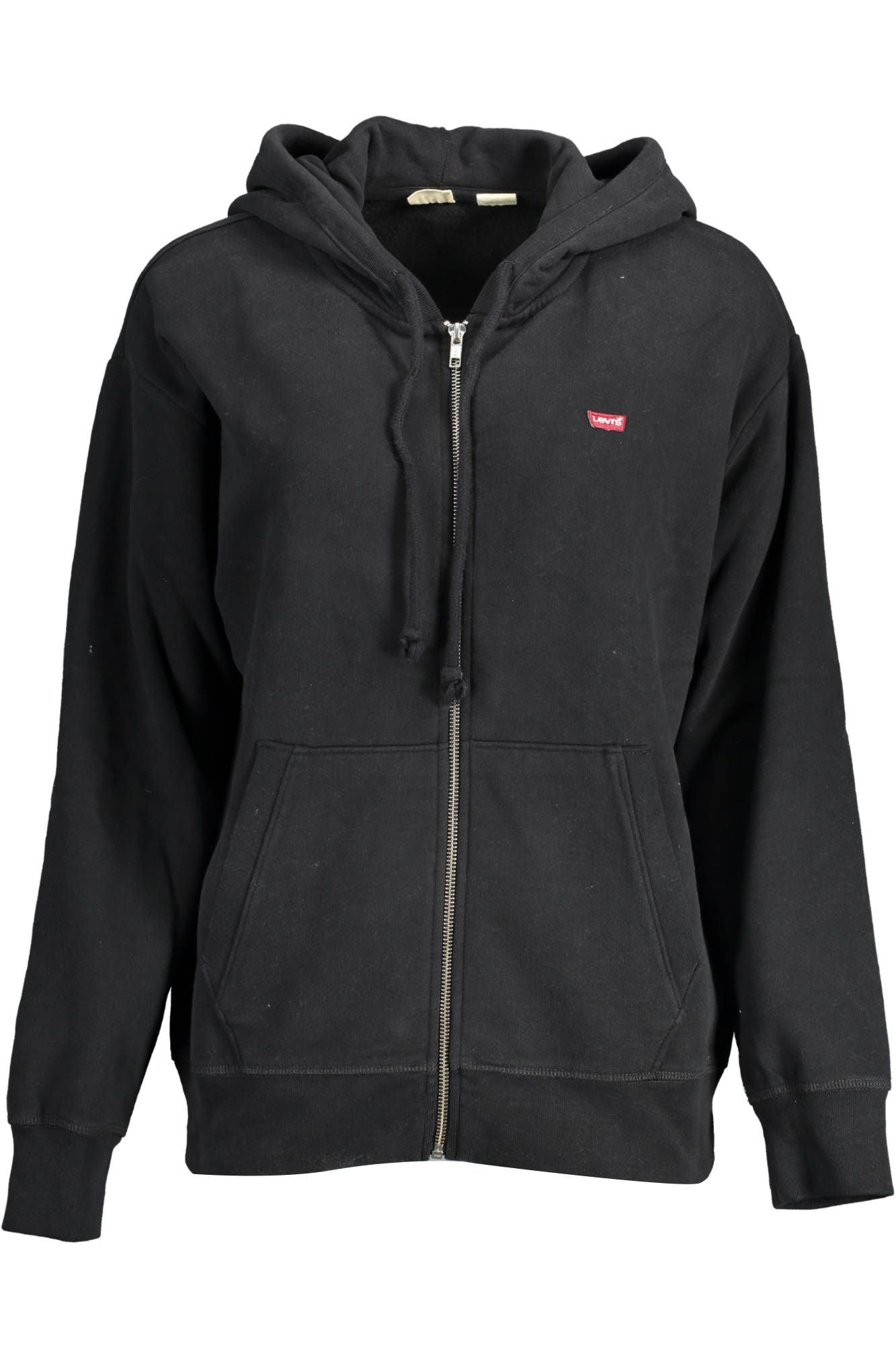 Black Cotton Women Sweatshirt