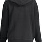 Black Cotton Women Sweatshirt