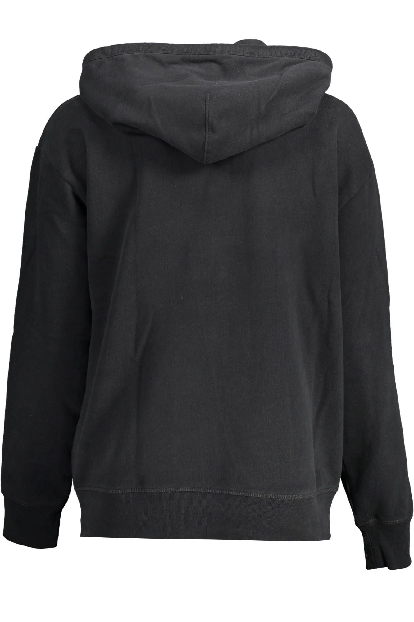 Black Cotton Women Sweatshirt
