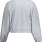 Chic Light Blue Cotton Sweatshirt