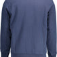 Blue Cotton Men Sweater