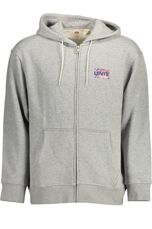Gray Cotton Men Sweater