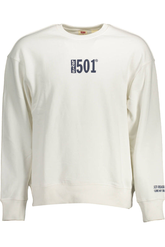 White Cotton Men Sweater