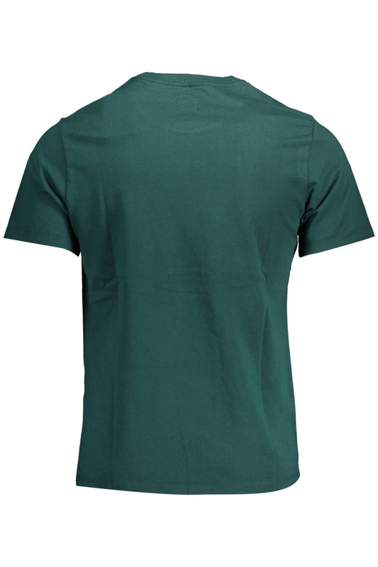 Green Cotton Men T-Shirt