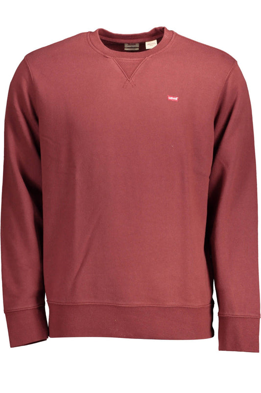 Red Cotton Men Sweater