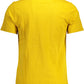 Yellow Cotton Men T-Shirt