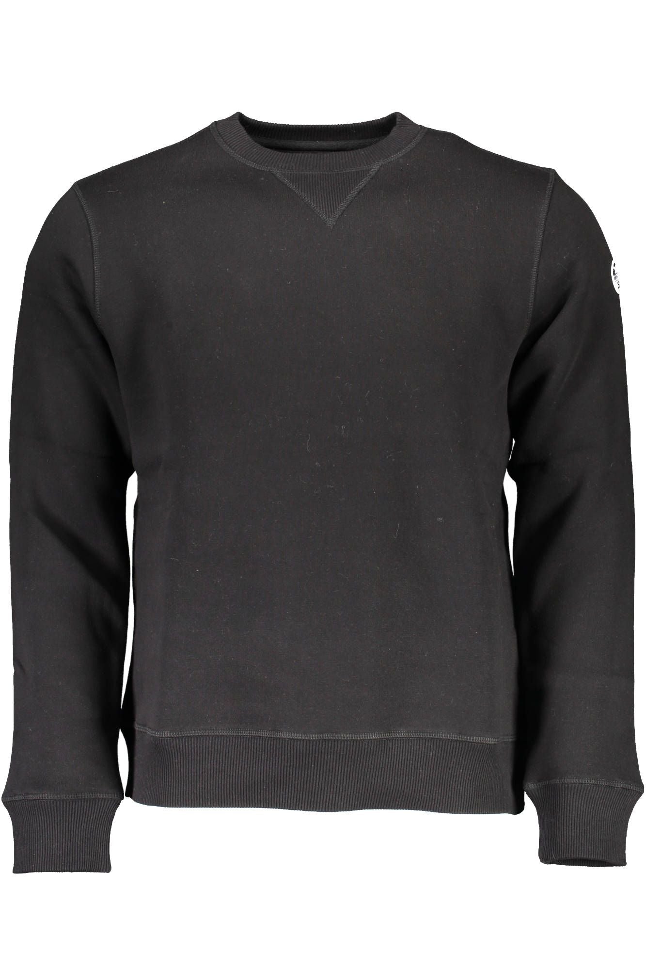 Black Cotton Men Sweater