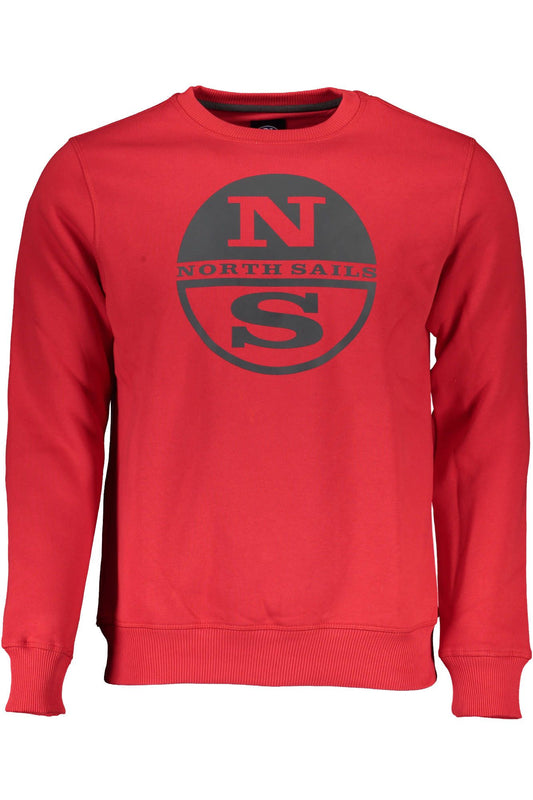 Red Cotton Men Sweater