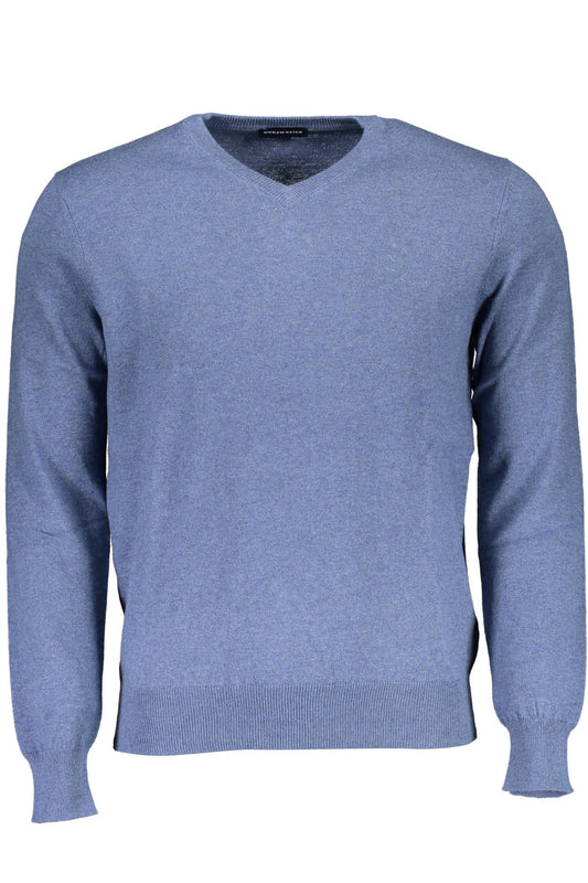 Blue Cotton Men Shirt