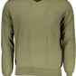 Green Cotton Men Shirt