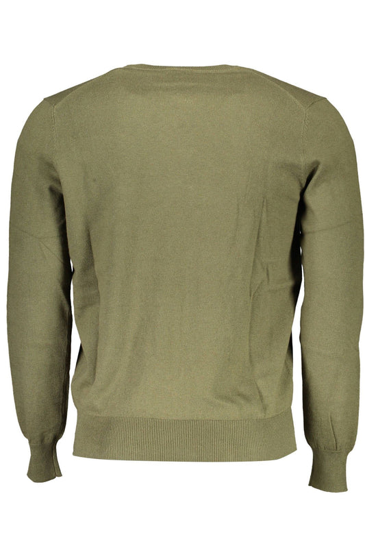 Green Cotton Men Shirt