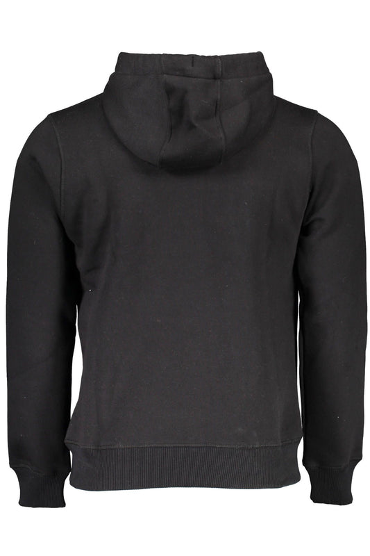 Black Cotton Men's Sweater