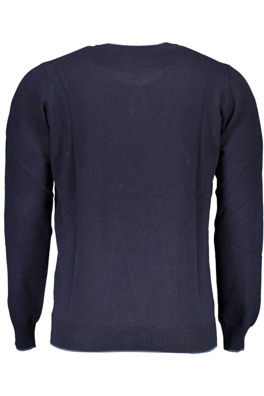 Blue Polyamide Men Sweater