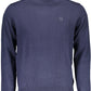 Blue Cotton Men Sweater