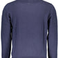Blue Cotton Men Sweater