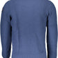 Blue Cotton Men Sweater