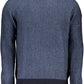 Blue Wool Men Sweater