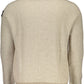 Beige Wool Men Sweater