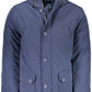Blue Polyester Men Jacket