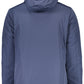 Blue Polyester Men Jacket