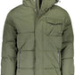 Green Polyester Men Jacket