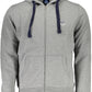 Gray Cotton Men Sweatshirt