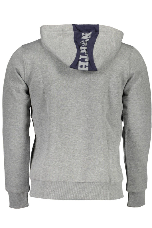 Gray Cotton Men Sweatshirt