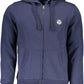 Blue Cotton Men Sweater
