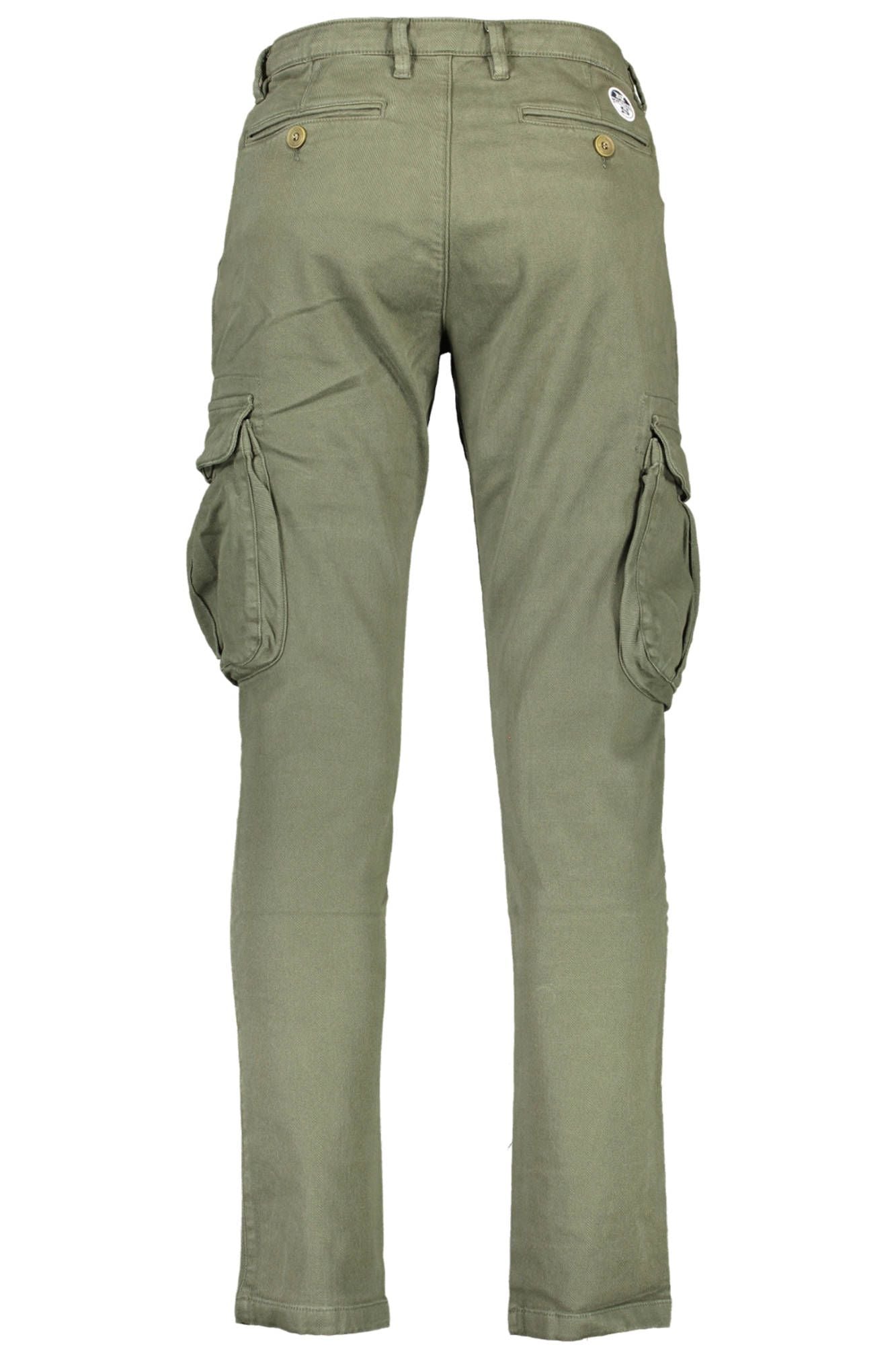 Green Cotton Men Pant