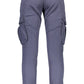 Blue Cotton Men Trouser