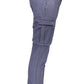 Blue Cotton Men Trouser