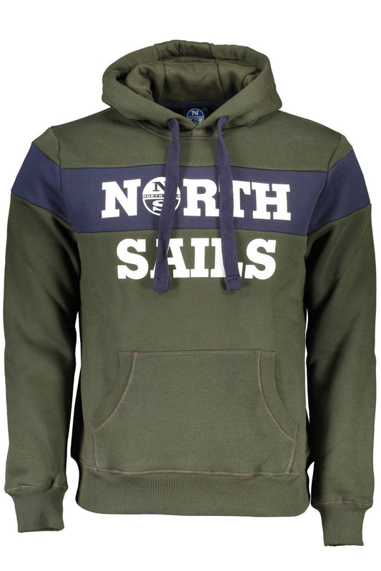 Green Cotton Men Sweater