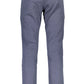 Blue Cotton Men Pant