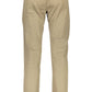 Beige Cotton Men Pant