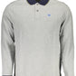 Gray Cotton Men Polo Shirt