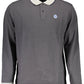 Gray Cotton Men Polo Shirt