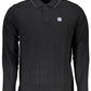 Black Cotton Men Polo Shirt