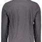 Gray Cotton Men Polo Shirt